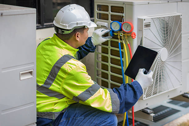 Professional Hvac technician working in Wells, NV